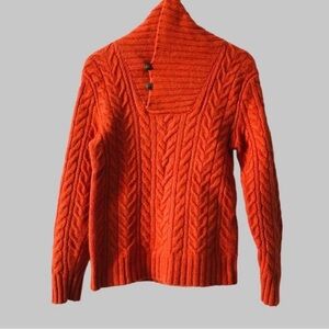 Polo Ralph Lauren Vibrant Orange Cowl Neck Sweater
